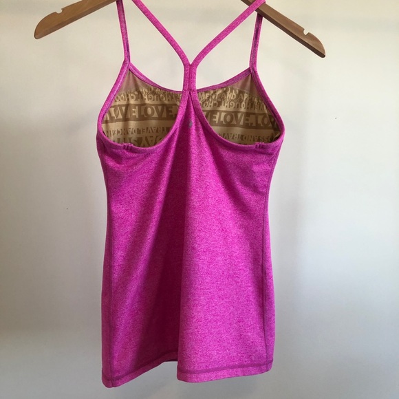 Pink Lululemon Power Y Tank - Picture 3 of 4
